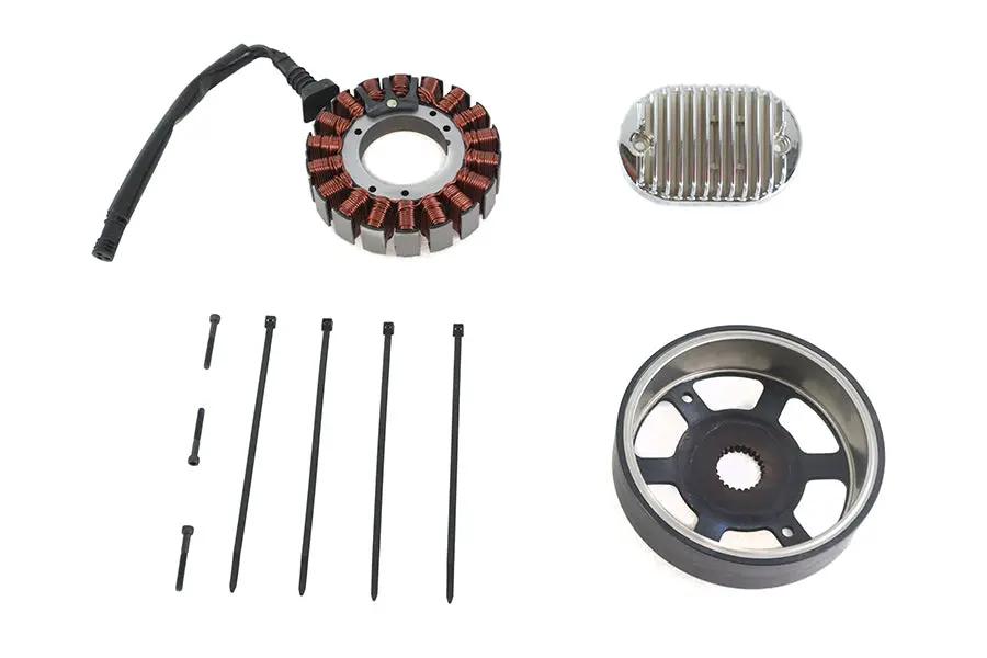Volt Tech Alternator Charging System Kit 48 Amp for Harley Davidson FLST and FXST Models by Volt Tech