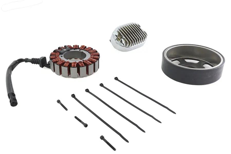 Volt Tech Alternator Charging System Kit 48 Amp for Harley Davidson FLST and FXST Models by Volt Tech