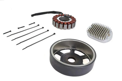 Volt Tech Alternator Charging System Kit 48 Amp for Harley Davidson FLST and FXST Models by Volt Tech