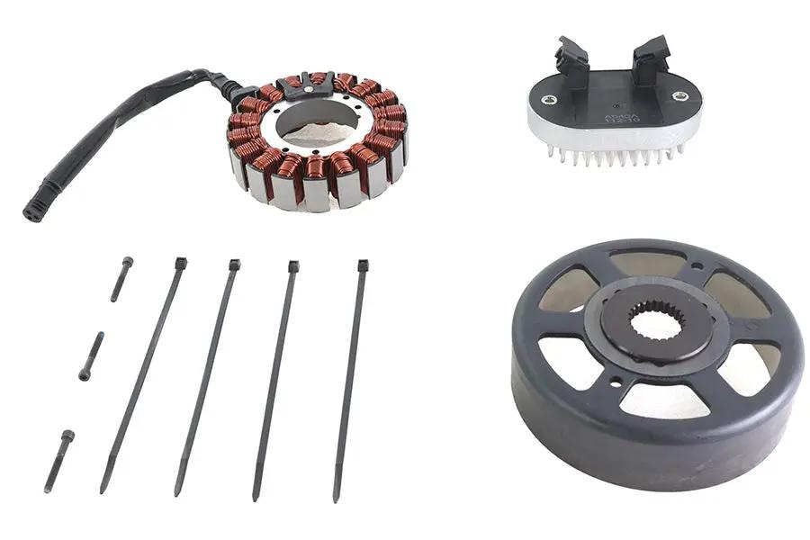 Volt Tech Alternator Charging System Kit 48 Amp for Harley Davidson FLST and FXST Models by Volt Tech