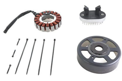 Volt Tech Alternator Charging System Kit 48 Amp for Harley Davidson FLST and FXST Models by Volt Tech