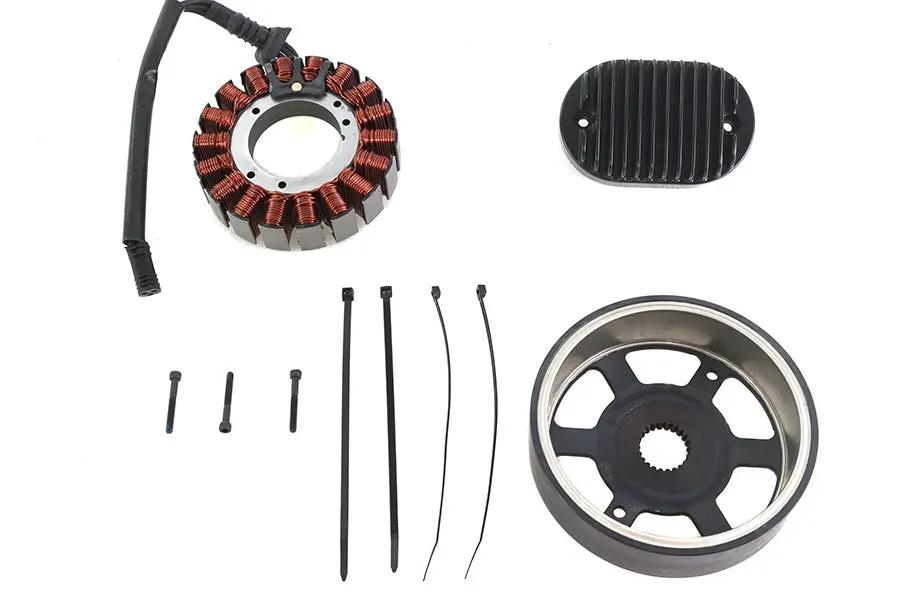 Volt Tech Alternator Charging System Kit 48 Amp for Harley Davidson FXST and FLST (2018-2024) by Volt Tech
