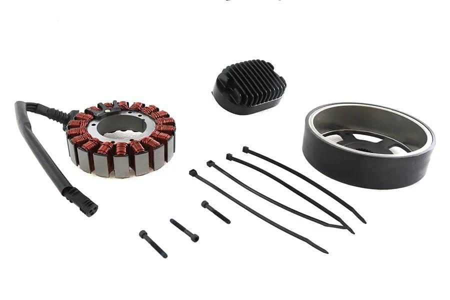 Volt Tech Alternator Charging System Kit 48 Amp for Harley Davidson FXST and FLST (2018-2024) by Volt Tech