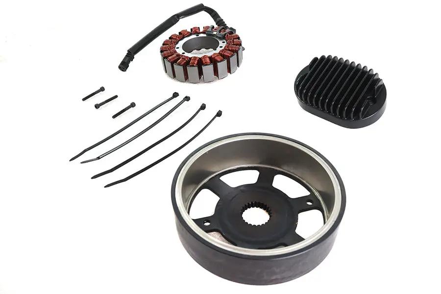 Volt Tech Alternator Charging System Kit 48 Amp for Harley Davidson FXST and FLST (2018-2024) by Volt Tech