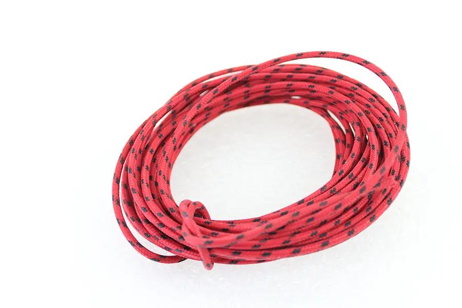 Volt Tech Red with Black Dot 25' Braided Wire by Volt Tech