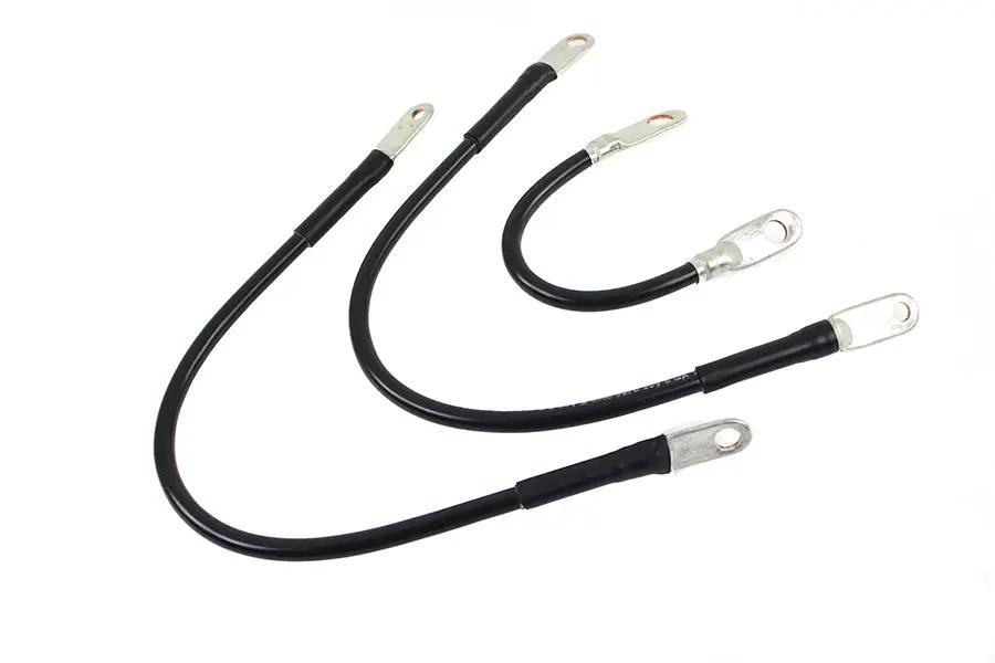 V-Twin 3 Piece Starter Cable Set for Harley Davidson FLH (1965-1974) by V-Twin