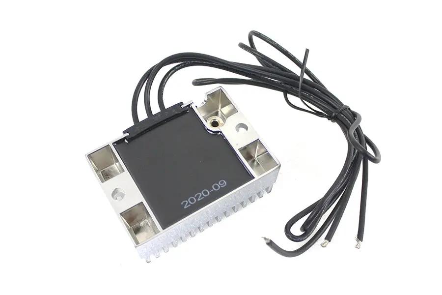 Volt Tech 12 Volt Electronic Regulator with Chrome Finish for Harley Davidson EL Models by Volt Tech