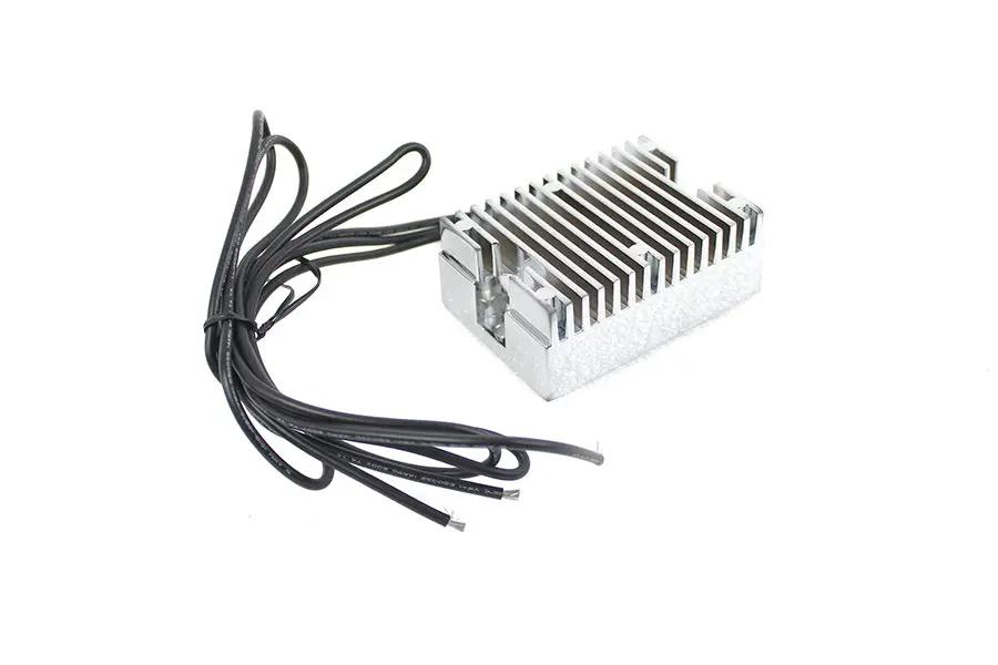 Volt Tech 12 Volt Electronic Regulator with Chrome Finish for Harley Davidson EL Models by Volt Tech