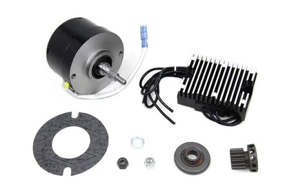 Volt Tech Black 12 Volt Alternator Generator Conversion Kit for Harley Davidson VL and U Models by Volt Tech