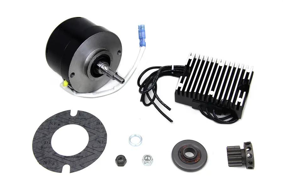 Volt Tech Black 12 Volt Alternator Generator Conversion Kit for Harley Davidson VL and U Models by Volt Tech
