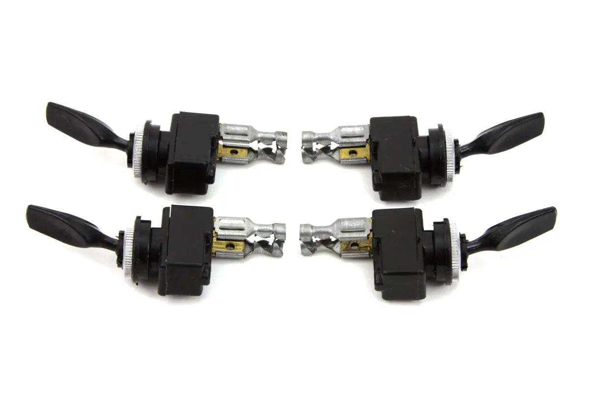 Volt Tech Black Bat Handle Toggle Switch Set (Set of 4) by Volt Tech