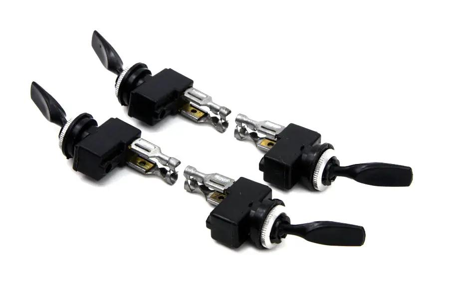 Volt Tech Black Bat Handle Toggle Switch Set (Set of 4) by Volt Tech