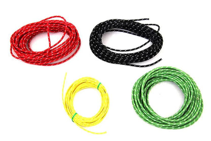 Volt Tech Cloth Covered Wire Kit with 25 ft Each of Black, Red, Green, and Yellow Wires by Volt Tech