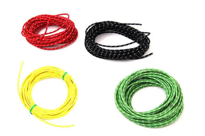 Volt Tech Cloth Covered Wire Kit with 25 ft Each of Black, Red, Green, and Yellow Wires by Volt Tech