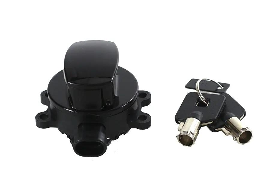 V-Twin FLT Ignition Switch Black for Harley Davidson Touring Models by V-Twin