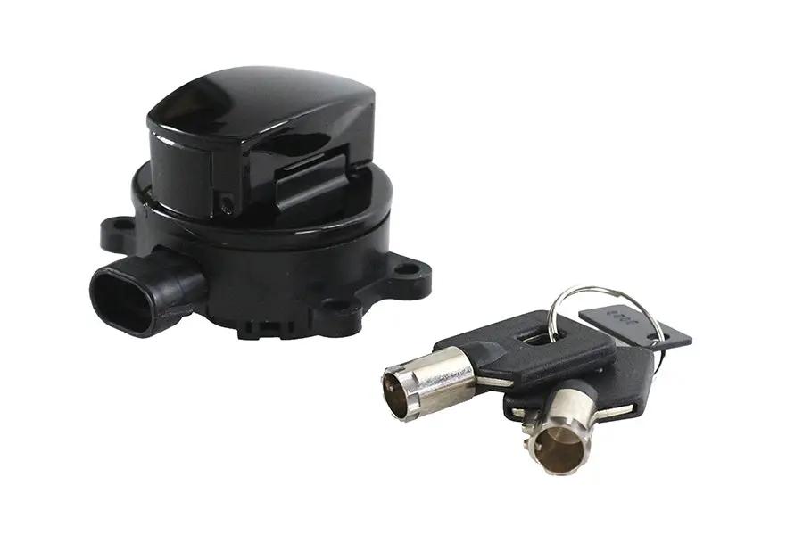 V-Twin FLT Ignition Switch Black for Harley Davidson Touring Models by V-Twin