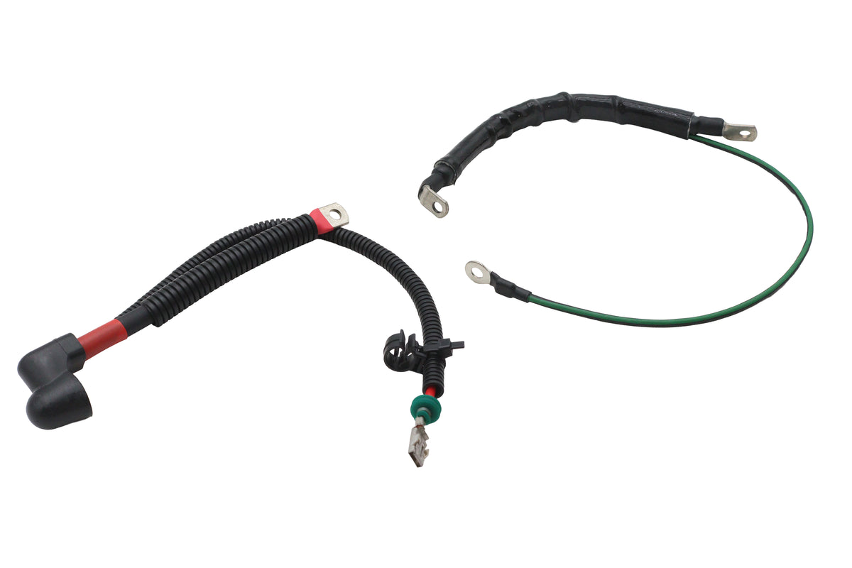 V-Twin E25-0094/95 Battery Cable Assembly Set for Harley-Davidson FXST and FLST