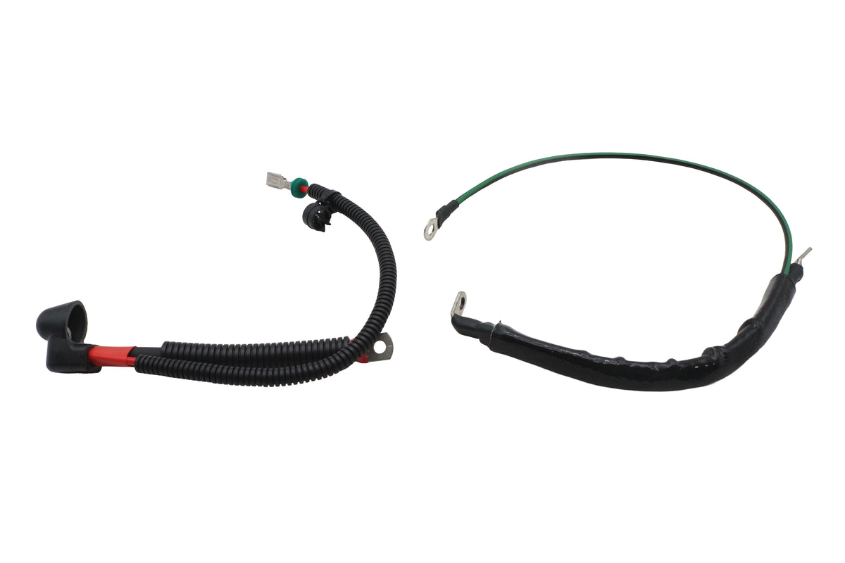 V-Twin E25-0094/95 Battery Cable Assembly Set for Harley-Davidson FXST and FLST