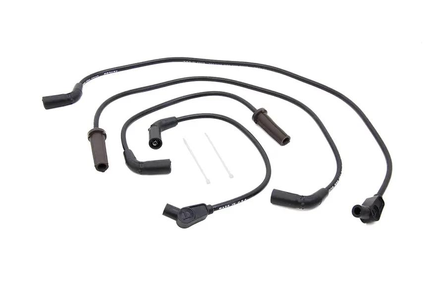Sumax M8 Spark Plug Wire Set 8mm Black for Harley Davidson FLT (2017-2026) by Sumax