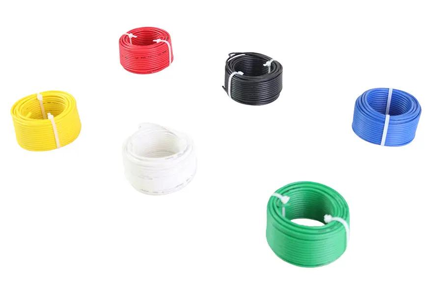V-Twin 16 Inch Gauge Wire Roll Combo Set – 6 Rolls, 50 Feet Each for Motorcycle and Automotive Wiring by V-Twin