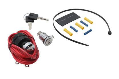 V-Twin D21-0220K Ignition Key Switch, Fork and Lock Kit for Harley-Davidson XL