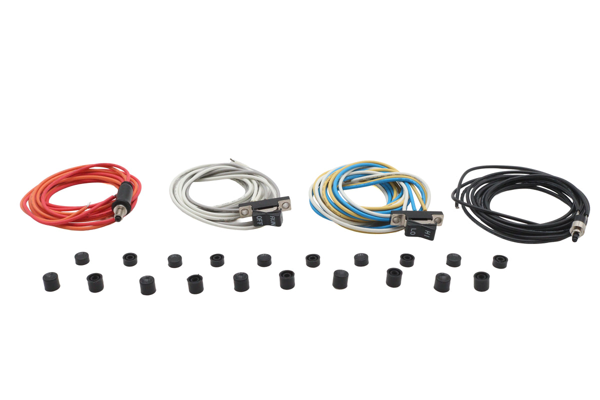 V-Twin 32-2725 Handlebar Switch Cap Kit with Long and Short Black Caps