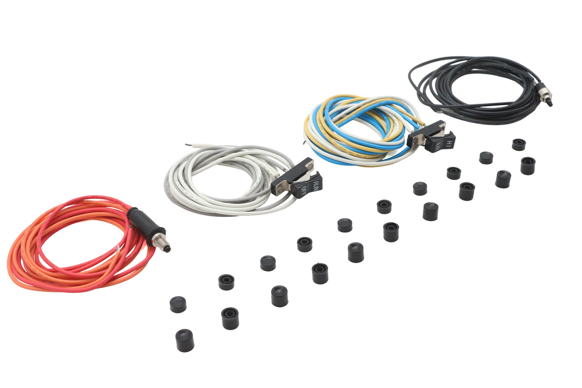 V-Twin 32-2725 Handlebar Switch Cap Kit with Long and Short Black Caps