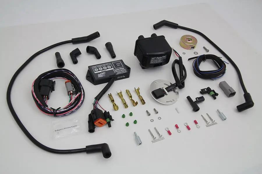 Daytona Twin Tech External Ignition Module Single Fire Complete Kit for Harley Davidson FL (1970-1979) by Daytona Twin Tech