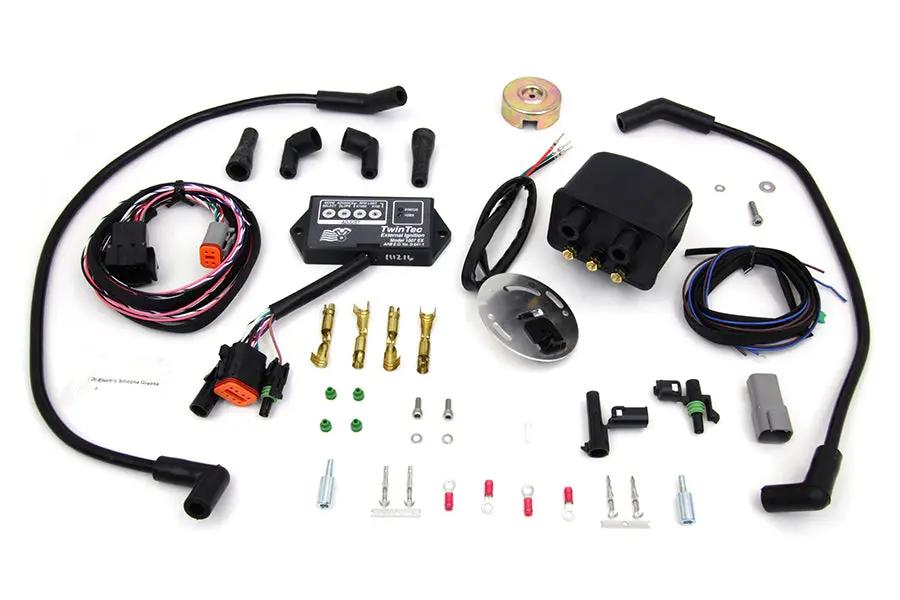 Daytona Twin Tech External Ignition Module Single Fire Complete Kit for Harley Davidson FL (1970-1979) by Daytona Twin Tech