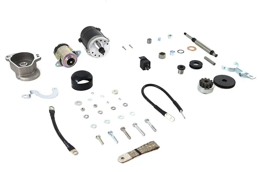 V-Twin FXR Electric Starter Kit - Complete 6-Inch Starter Motor Replacement for Harley Davidson FXR Models by V-Twin