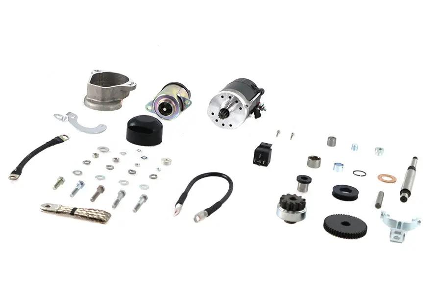V-Twin FXR Electric Starter Kit - Complete 6-Inch Starter Motor Replacement for Harley Davidson FXR Models by V-Twin