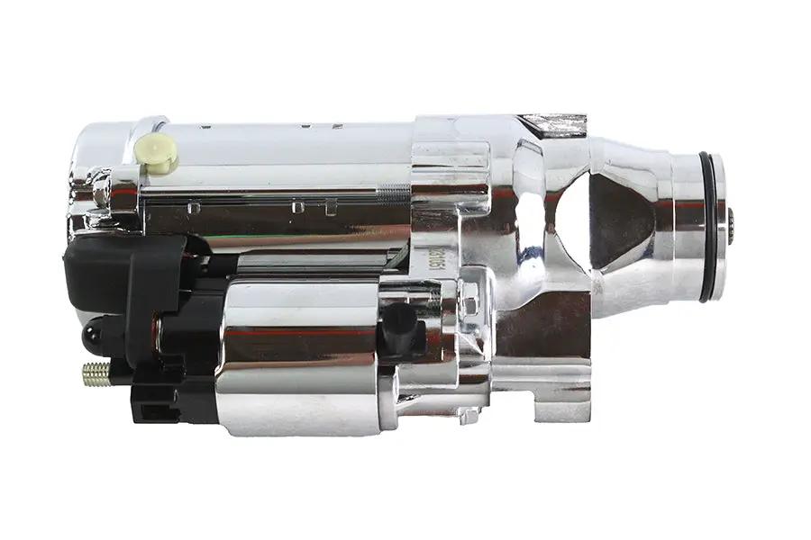 V-Twin Replacement Starter Motor 1.6kW Chrome for Harley Davidson FLT & FLHT Models by V-Twin