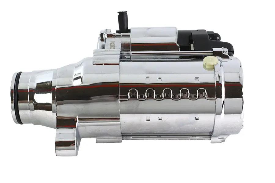 V-Twin Replacement Starter Motor 1.6kW Chrome for Harley Davidson FLT & FLHT Models by V-Twin