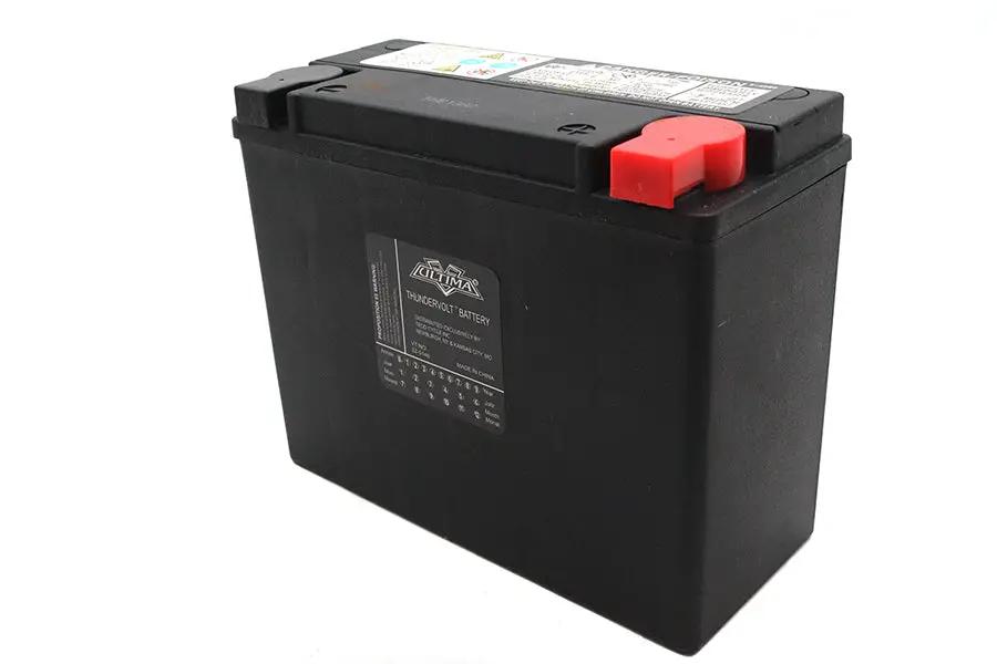 Ultima 12 Volt AGM Thundervolt Battery Part Number 1-146 for Harley Davidson Motorcycles by Ultima