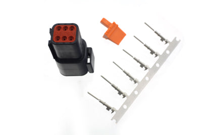 Namz Deutsch Wiring Pin Housing Kit 6-Position with Terminals and Wedge Lock by Namz