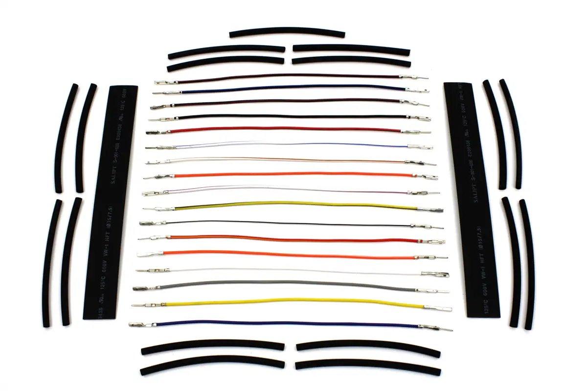 Volt Tech Handlebar Wiring Harness 8 Inch Extension Kit for Harley Davidson FLHT and FLHR (Part #40113) by Volt Tech