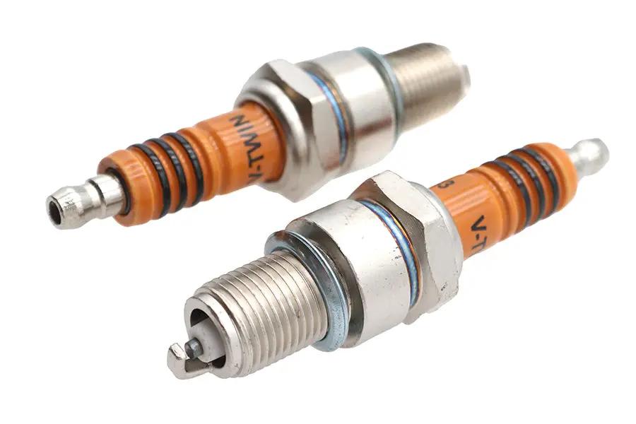 Volt Tech E18-6662S V-Twin Performance Spark Plug Set for Harley Davidson FXST by Volt Tech