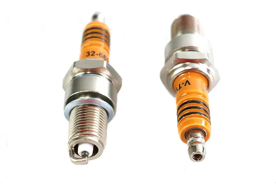 Volt Tech E18-6663SWVT V-Twin Performance Spark Plug Set for Harley Davidson FXST Models by Volt Tech