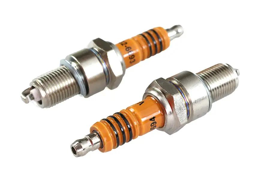 Volt Tech E18-6663SWVT V-Twin Performance Spark Plug Set for Harley Davidson FXST Models by Volt Tech