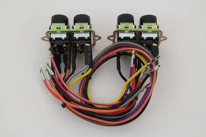 Volt Tech Rocker Style LED Fairing Switch Kit Black for Harley Davidson FLHTCUI by Volt Tech