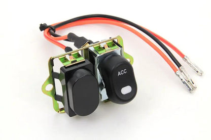 Volt Tech Rocker Style LED Fairing Switch Kit Black for Harley Davidson FLHX (2006-2007) by Volt Tech