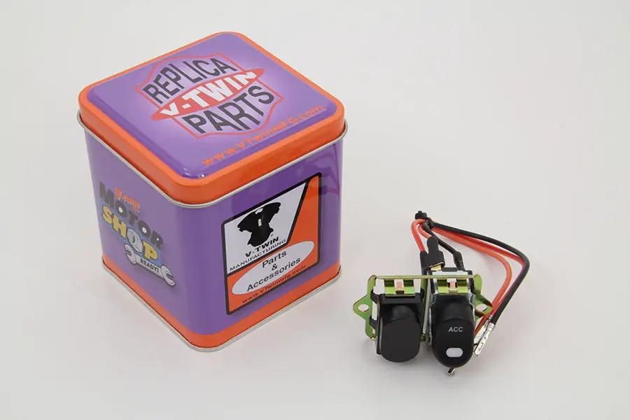 Volt Tech Rocker Style LED Fairing Switch Kit Black for Harley Davidson FLHX (2006-2007) by Volt Tech