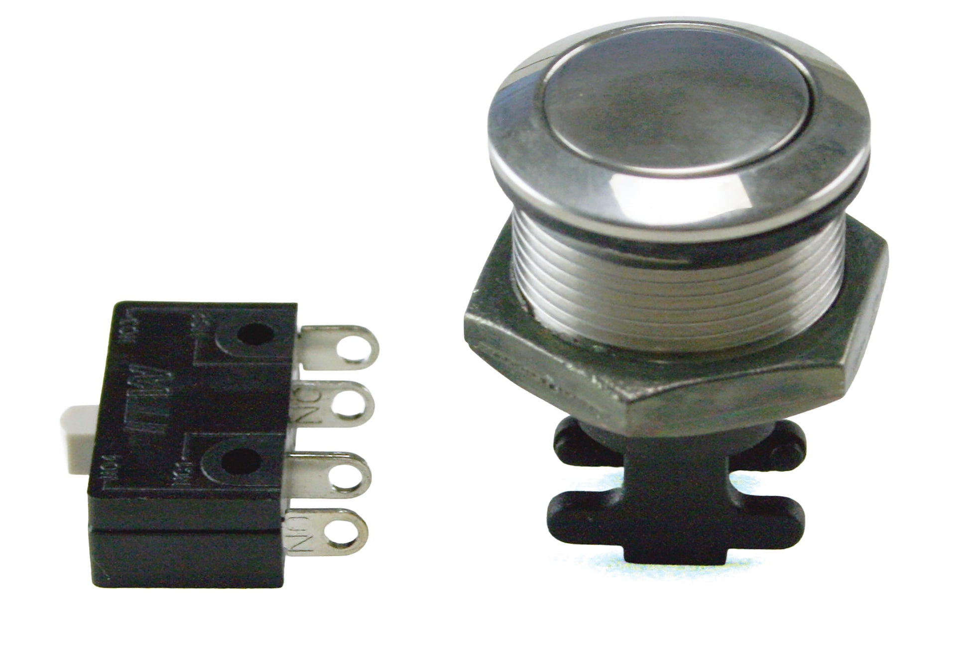Ultima 17-133 Polished Stainless Steel 12 Volt Push Button Switch