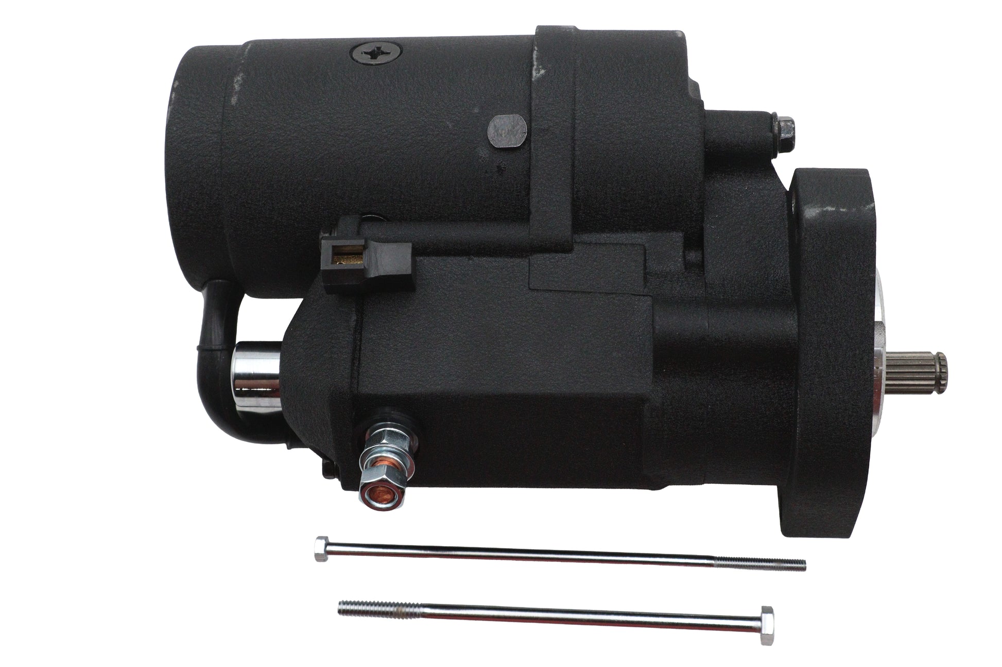 Ultima Thunder Fire Starter Motor 2.4KW Black for Harley Davidson Engines, Part 70-229-B