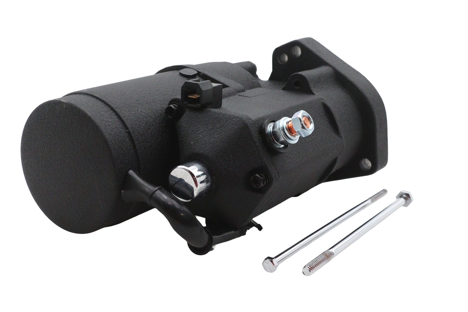 Ultima Thunder Fire Starter Motor 2.4KW Black for Harley Davidson Engines, Part 70-229-B