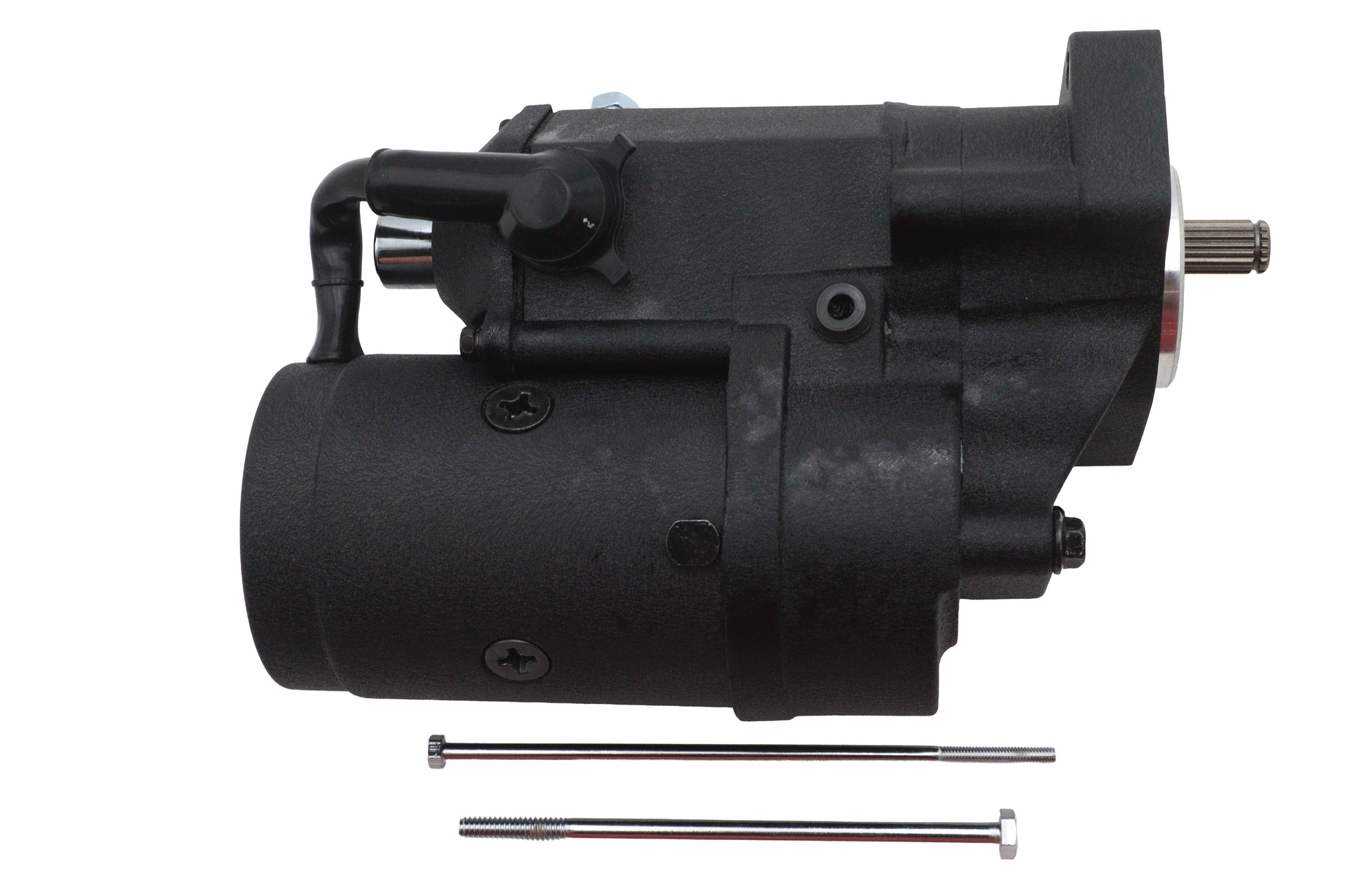 Ultima Thunder Fire Starter Motor 2.4KW Black for Harley Davidson Engines, Part 70-229-B