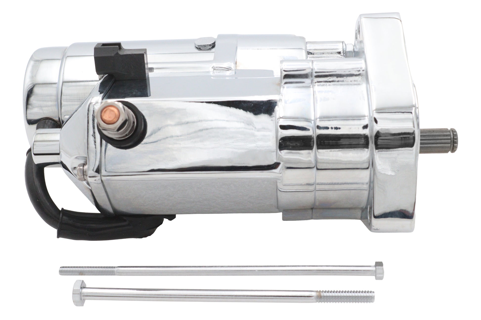 Ultima Thunder Fire Starter Motor 2.0KW Chrome for Harley Davidson with Extended Body - Part 70-227