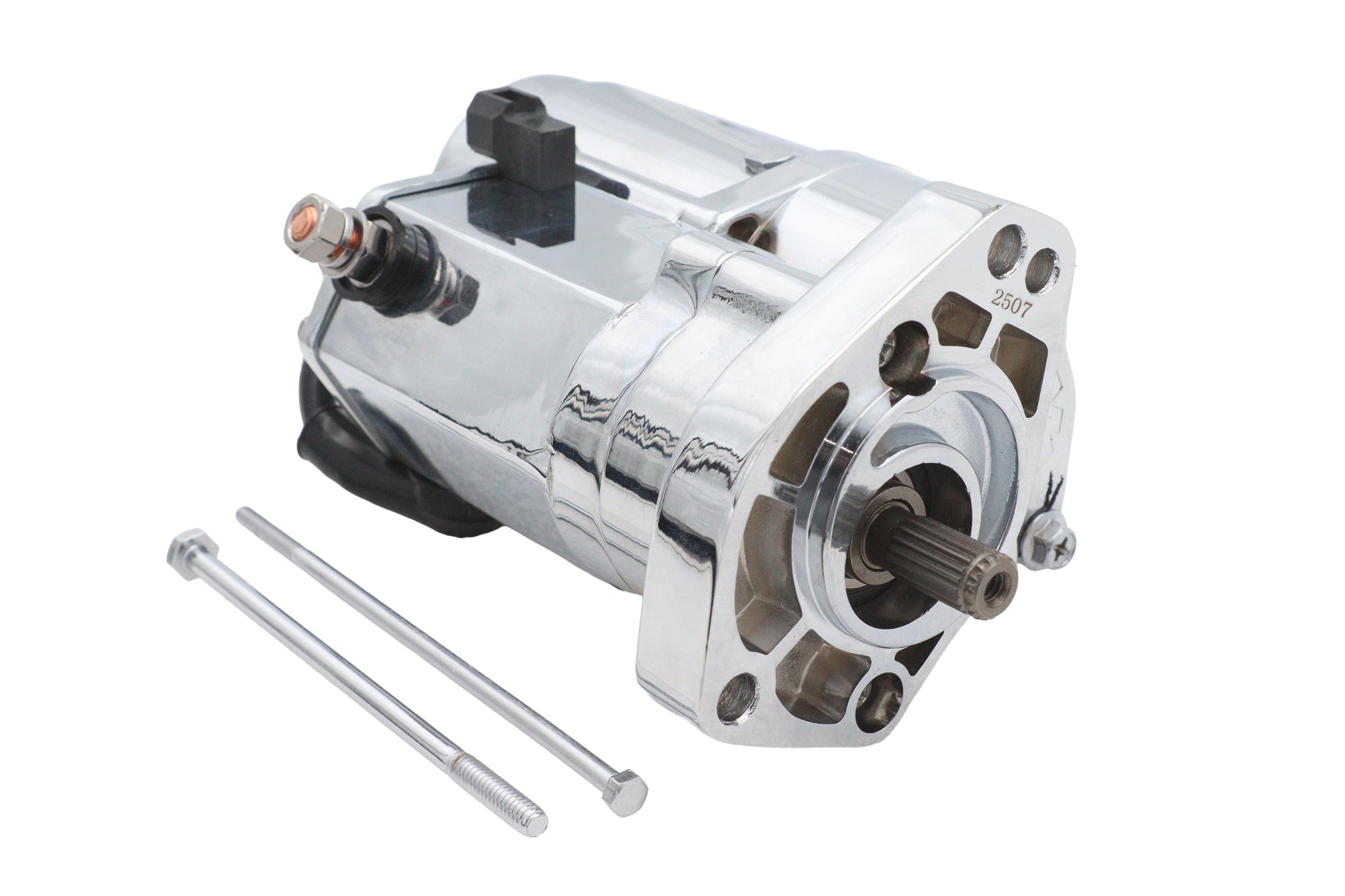 Ultima Thunder Fire Starter Motor 2.0KW Chrome for Harley Davidson with Extended Body - Part 70-227