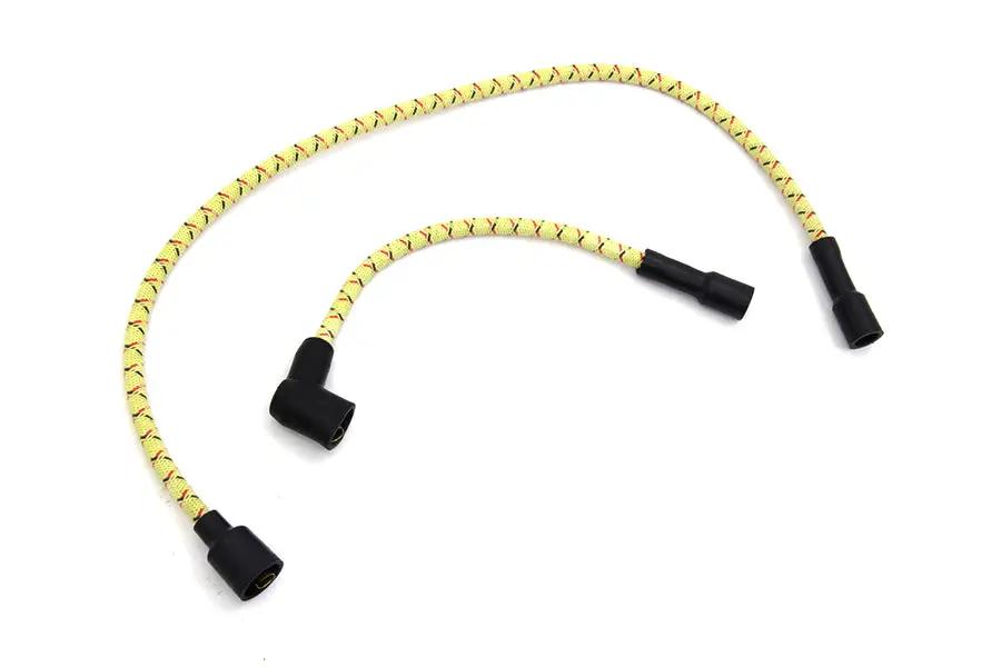 Sumax C77433 Yellow with Black & Red Tracer 7mm Spark Plug Wire Set for Harley Davidson FLT by Sumax