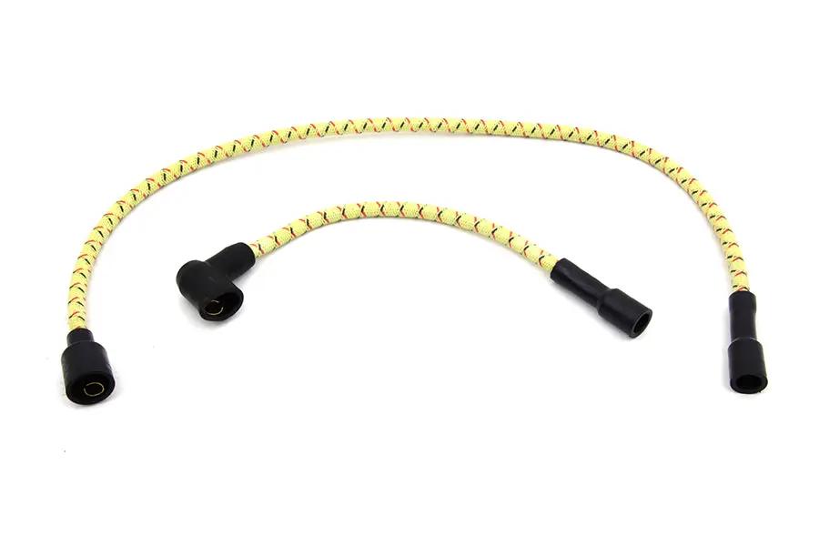 Sumax C77433 Yellow with Black & Red Tracer 7mm Spark Plug Wire Set for Harley Davidson FLT by Sumax